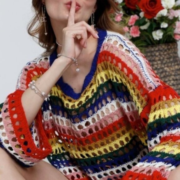 Multi Color Sweater Top - Picture 4 of 4